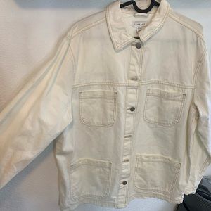 White Topshop Jean jacket
